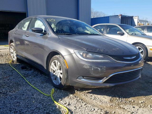 1C3CCCAB9FN637250 - 2015 CHRYSLER 200 LIMITE GRAY photo 1