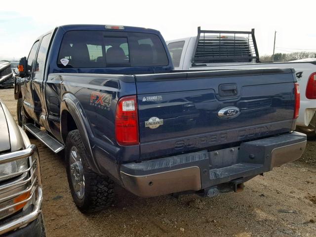 1FT7W2BT6FEA95790 - 2015 FORD F250 SUPER 蓝色 照片 3