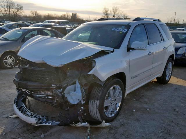 1GKKVTKDXEJ315275 - 2014 GMC ACADIA DEN WHITE photo 2