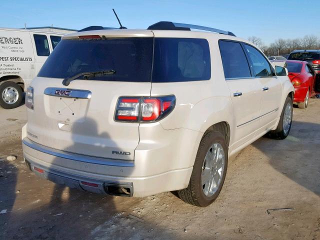 1GKKVTKDXEJ315275 - 2014 GMC ACADIA DEN WHITE photo 4