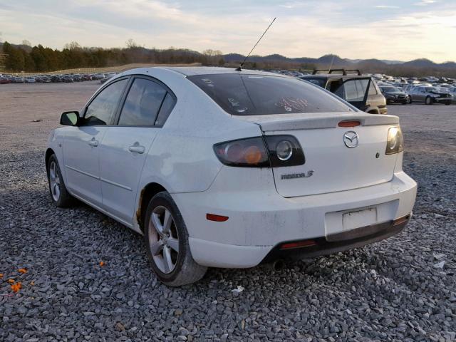 JM1BK123541133630 - 2004 MAZDA 3 S WHITE photo 3