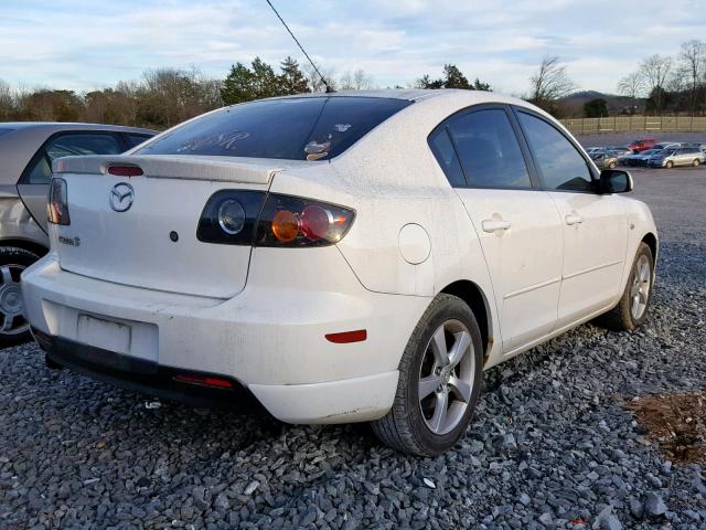 JM1BK123541133630 - 2004 MAZDA 3 S WHITE photo 4