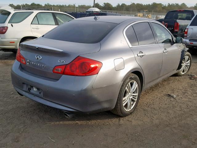 JN1CV6AR5CM673686 - 2012 INFINITI G37 GRAY photo 4