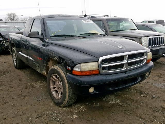 1B7GL22X8XS139528 - 1999 DODGE DAKOTA BLACK photo 1