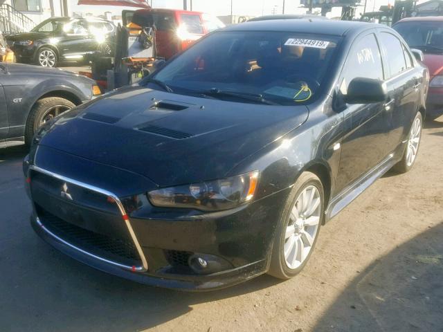 JA32V6FV6BU003172 - 2011 MITSUBISHI LANCER RAL BLACK photo 2