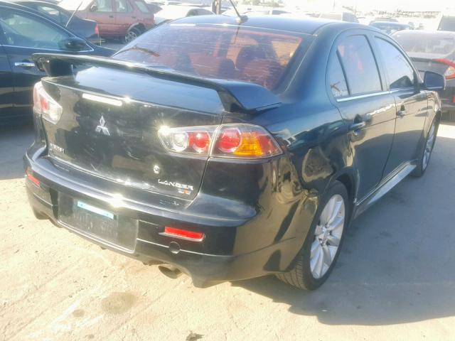 JA32V6FV6BU003172 - 2011 MITSUBISHI LANCER RAL BLACK photo 4