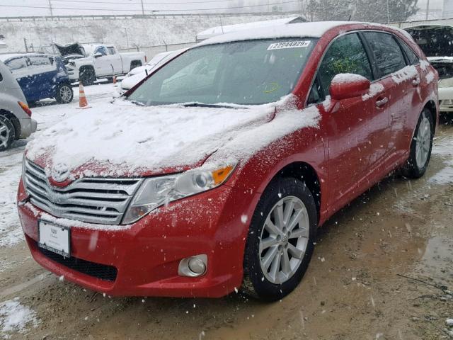 4T3BA3BB0AU013804 - 2010 TOYOTA VENZA BASE RED photo 2