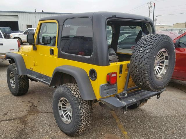 1J4FA39S26P742438 - 2006 JEEP WRANGLER X YELLOW photo 3