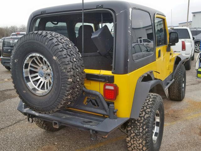 1J4FA39S26P742438 - 2006 JEEP WRANGLER X YELLOW photo 4