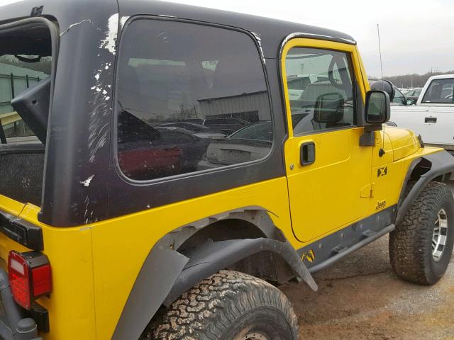 1J4FA39S26P742438 - 2006 JEEP WRANGLER X YELLOW photo 9