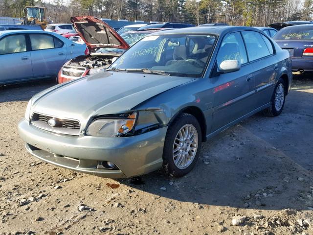 4S3BE625547201931 - 2004 SUBARU LEGACY L S GREEN photo 2