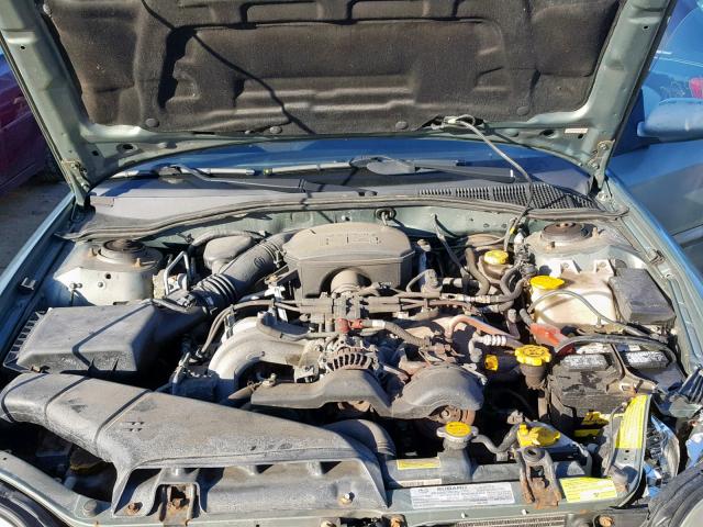 4S3BE625547201931 - 2004 SUBARU LEGACY L S GREEN photo 7