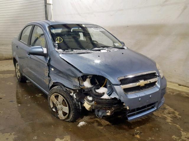 KL1TD56617B050132 - 2007 CHEVROLET AVEO BASE Көк фото 1