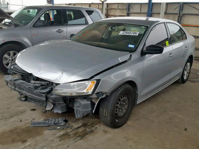 3VW2K7AJ6DM227194 - 2013 VOLKSWAGEN JETTA BASE 灰色 照片 2