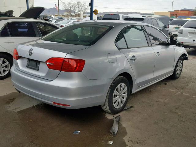 3VW2K7AJ6DM227194 - 2013 VOLKSWAGEN JETTA BASE 灰色 照片 4