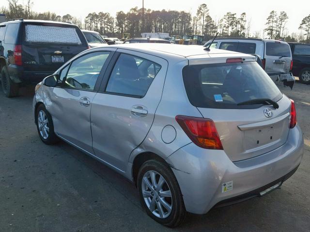 VNKKTUD31GA069013 - 2016 TOYOTA YARIS L SILVER photo 3