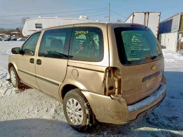 1GNDU03L35D227931 - 2005 CHEVROLET UPLANDER GOLD photo 3