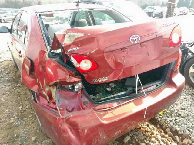 2T1BR32E66C621654 - 2006 TOYOTA COROLLA CE BURGUNDY photo 9