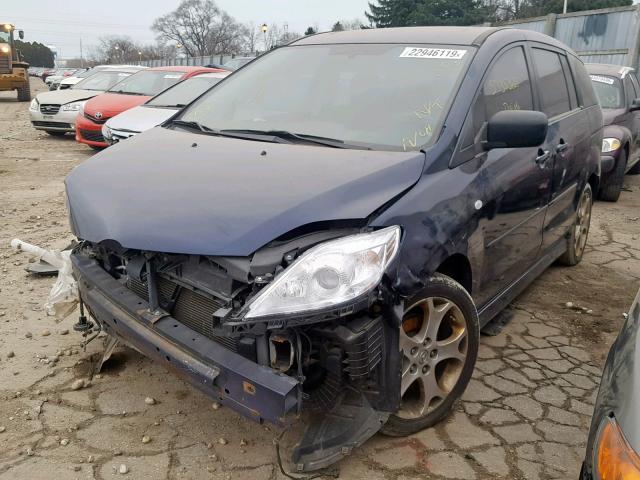 JM1CR293090331217 - 2009 MAZDA 5 BLUE photo 2