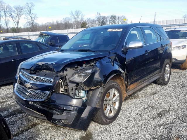 2CNALBEW4A6211291 - 2010 CHEVROLET EQUINOX LS BLACK photo 2