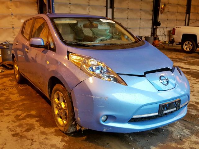 JN1AZ0CP6BT008109 - 2011 NISSAN LEAF SV BLUE photo 1