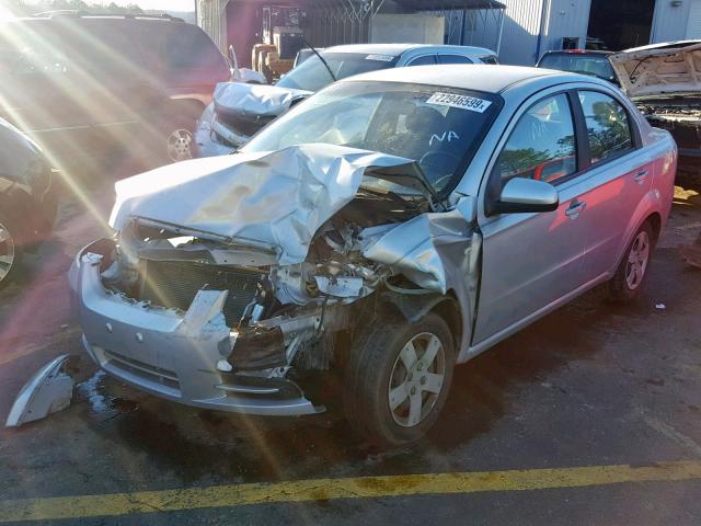 KL1TD56618B009369 - 2008 CHEVROLET AVEO BASE Күміс фото 2