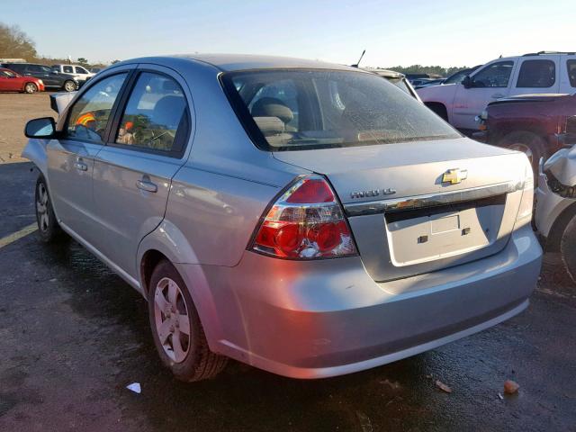KL1TD56618B009369 - 2008 CHEVROLET AVEO BASE Күміс фото 3