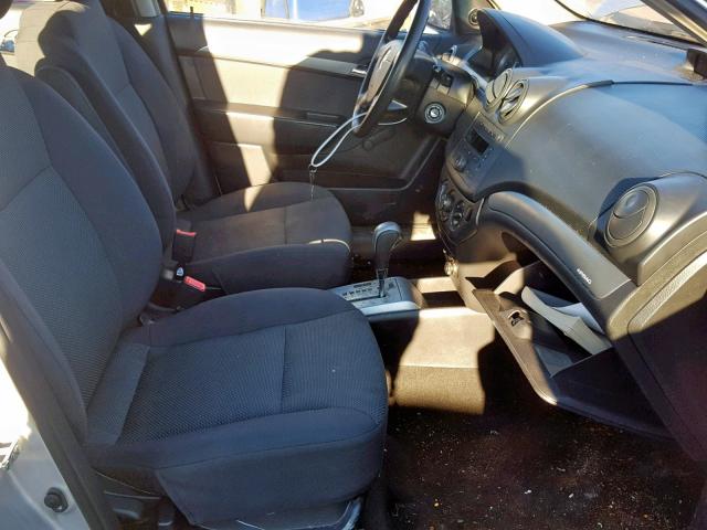 KL1TD56618B009369 - 2008 CHEVROLET AVEO BASE Күміс фото 5