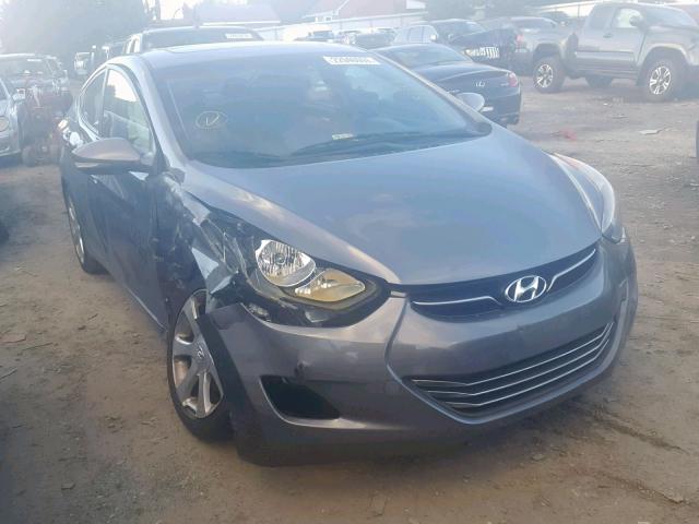 5NPDH4AEXCH122772 - 2012 HYUNDAI ELANTRA GL GRAY photo 1