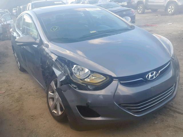 5NPDH4AEXCH122772 - 2012 HYUNDAI ELANTRA GL GRAY photo 9