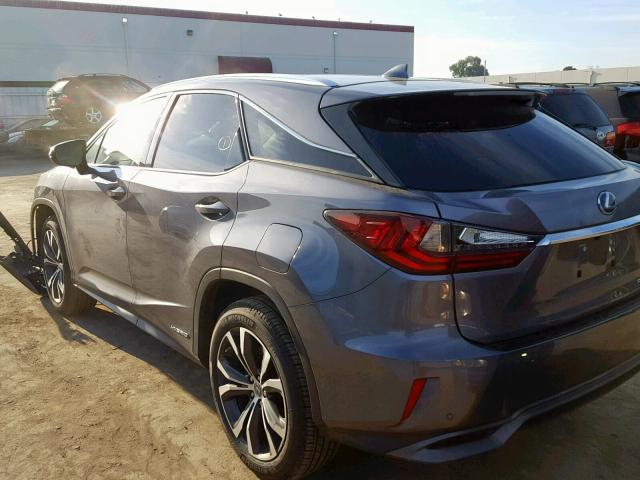 2T2BGMCA6HC012067 - 2017 LEXUS RX 450H GRAY photo 3