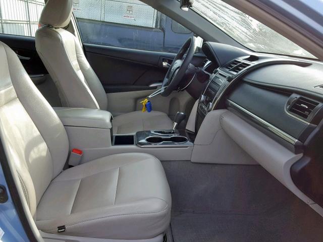 4T1BD1FK3CU055532 - 2012 TOYOTA CAMRY HYBR 蓝色 照片 5