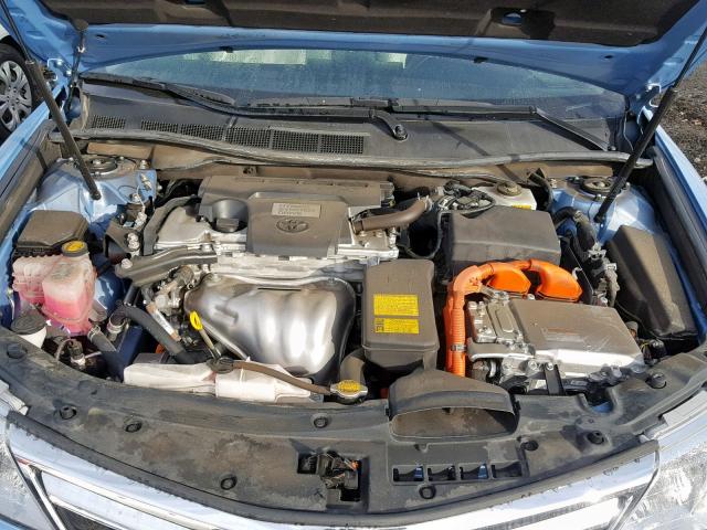 4T1BD1FK3CU055532 - 2012 TOYOTA CAMRY HYBR 蓝色 照片 7