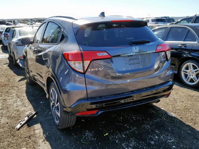 3CZRU5H10KG703886 - 2019 HONDA HR-V SPORT GRAY photo 3