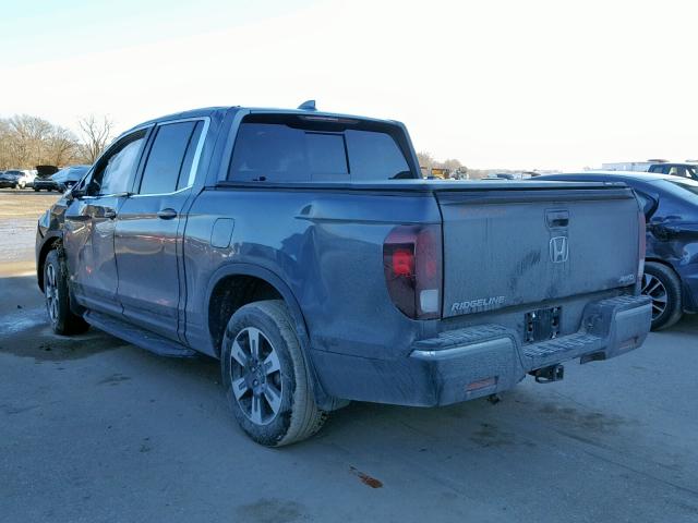 5FPYK3F59KB002875 - 2019 HONDA RIDGELINE GRAY photo 3