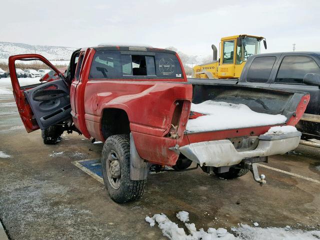 3B7KF2362YG113474 - 2000 DODGE RAM 2500 RED photo 3