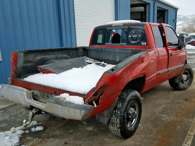 3B7KF2362YG113474 - 2000 DODGE RAM 2500 RED photo 4