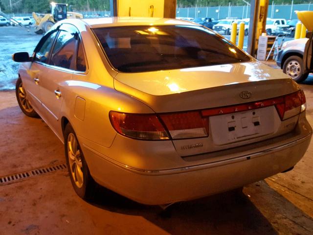 KMHFC46F57A178183 - 2007 HYUNDAI AZERA SE SILVER photo 3