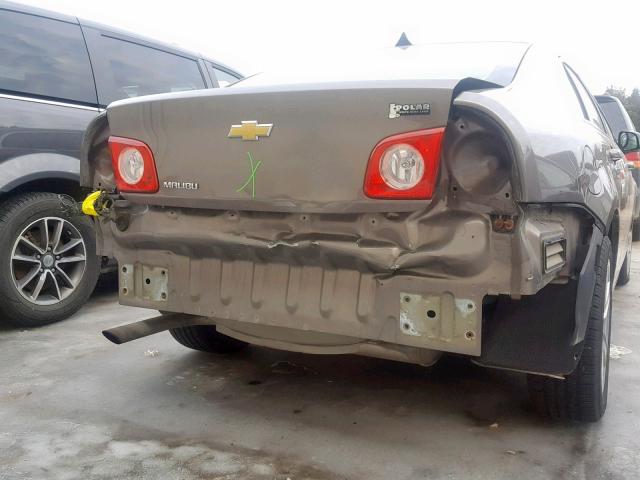 1G1ZA5EU7CF322268 - 2012 CHEVROLET MALIBU LS TAN photo 9