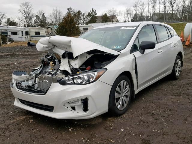 4S3GTAA63H3726766 - 2017 SUBARU IMPREZA WHITE photo 2