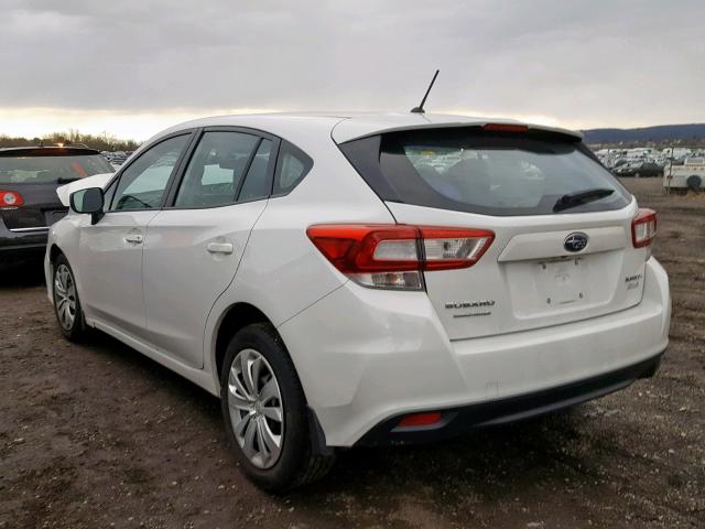 4S3GTAA63H3726766 - 2017 SUBARU IMPREZA WHITE photo 3