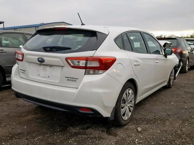 4S3GTAA63H3726766 - 2017 SUBARU IMPREZA WHITE photo 4