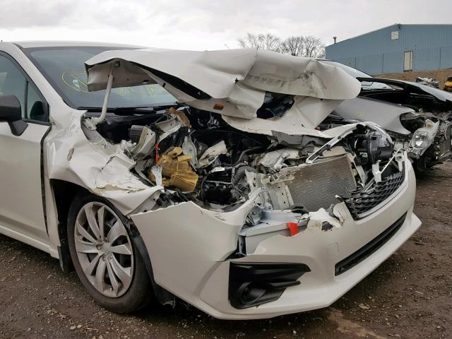 4S3GTAA63H3726766 - 2017 SUBARU IMPREZA WHITE photo 9