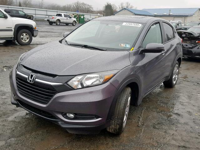 3CZRU6H51HM702782 - 2017 HONDA HR-V EX GRAY photo 2