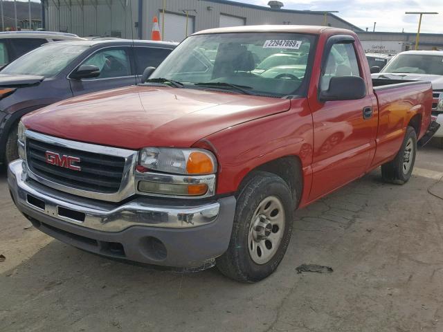 1GTEC14V55Z339719 - 2005 GMC NEW SIERRA RED photo 2