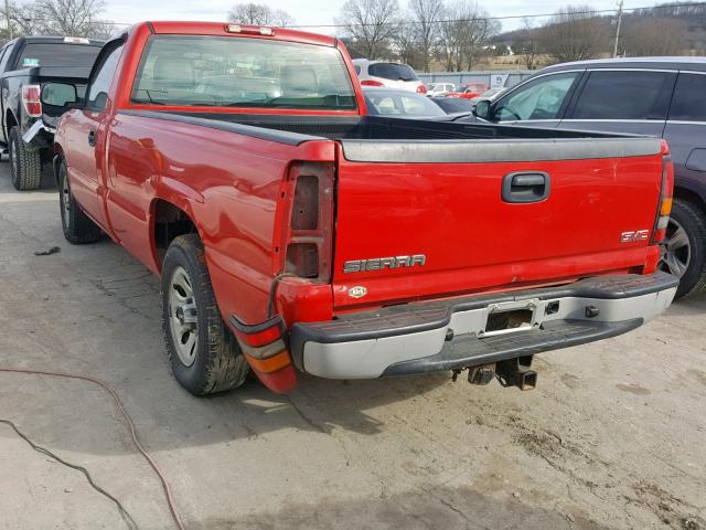 1GTEC14V55Z339719 - 2005 GMC NEW SIERRA RED photo 3