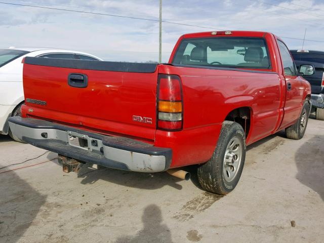 1GTEC14V55Z339719 - 2005 GMC NEW SIERRA RED photo 4