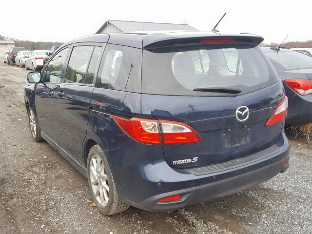 JM1CW2CL4E0169944 - 2014 MAZDA 5 TOURING BLUE photo 3