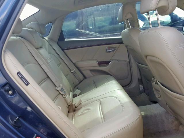 KMHFC46F06A089278 - 2006 HYUNDAI AZERA SE BLUE photo 6