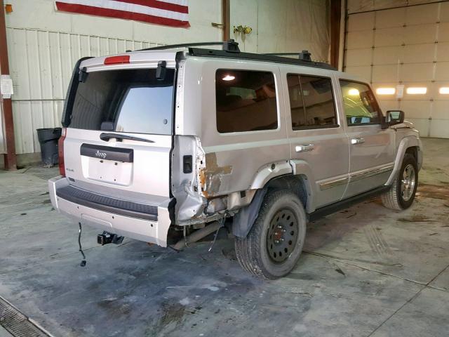 1J4RG4GK4AC137132 - 2010 JEEP COMMANDER SILVER photo 4